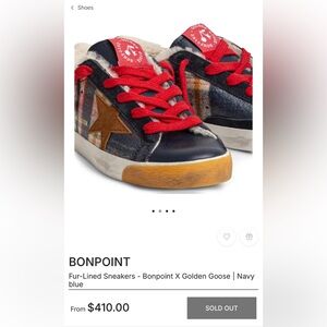 Golden Goose Kids Sneakers - Navy, Red, and Brown